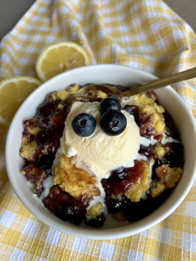 3 Ingredient Lemon Blueberry Dump Cake — Miss Annie's Home + Kitchen