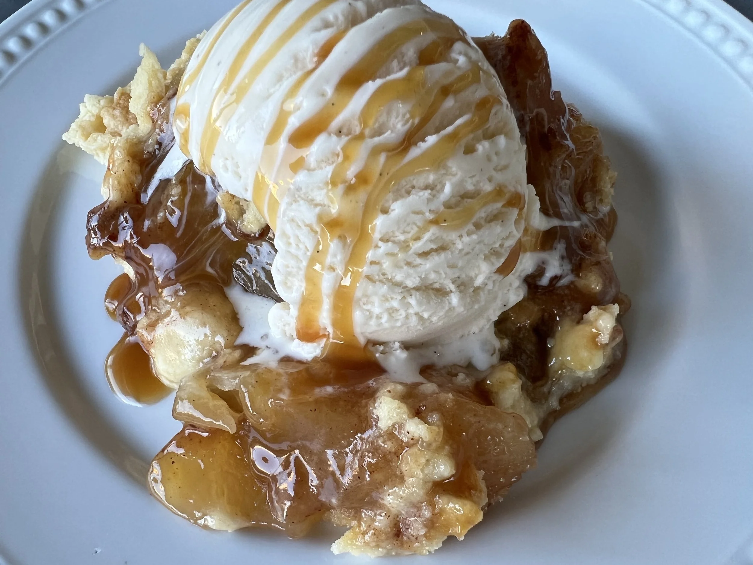 Caramel Apple Dump Cake - semi homemade only 7 ingredients!