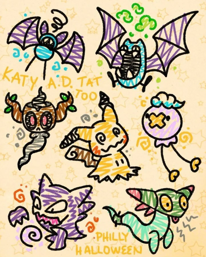 FLASH DROP! 🎃✏️ I was in a spookey doodley mood so I got some Ghost / Poison types up for October! 🦇👻🧪Available and repeatable indefinitely, book now and live your spookie szn all year long.
💰Starting at 190 monies!
(depends on how big you want 