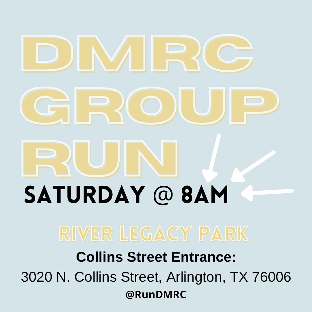 ✨DMRC Group Run 5/20✨

Salaam team! 

Please join us Saturday morning in Arlington at River Legacy Park iA! We will begin with a dynamic warm up before hitting the trail down and back. Post run brunch will be announced on site.

Time: 8:00AM
Forecast