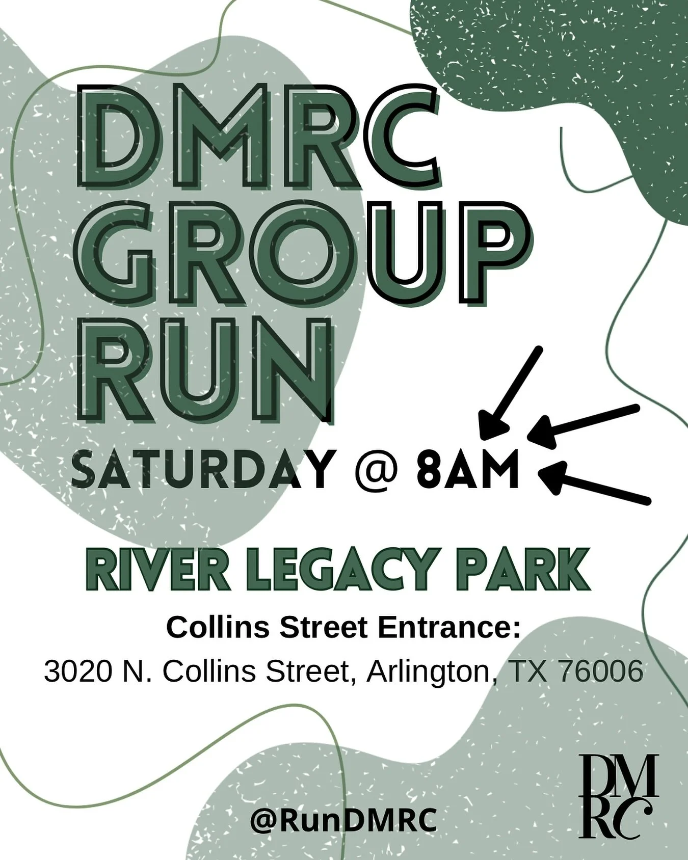 ✨DMRC Group Run 10/11✨

Salaam team! 

Please join us Saturday morning in Arlington at River Legacy Park iA! We will begin with a dynamic warm up before hitting the trail down and back. Post run brunch will be announced on site.

DO NOTE we are start