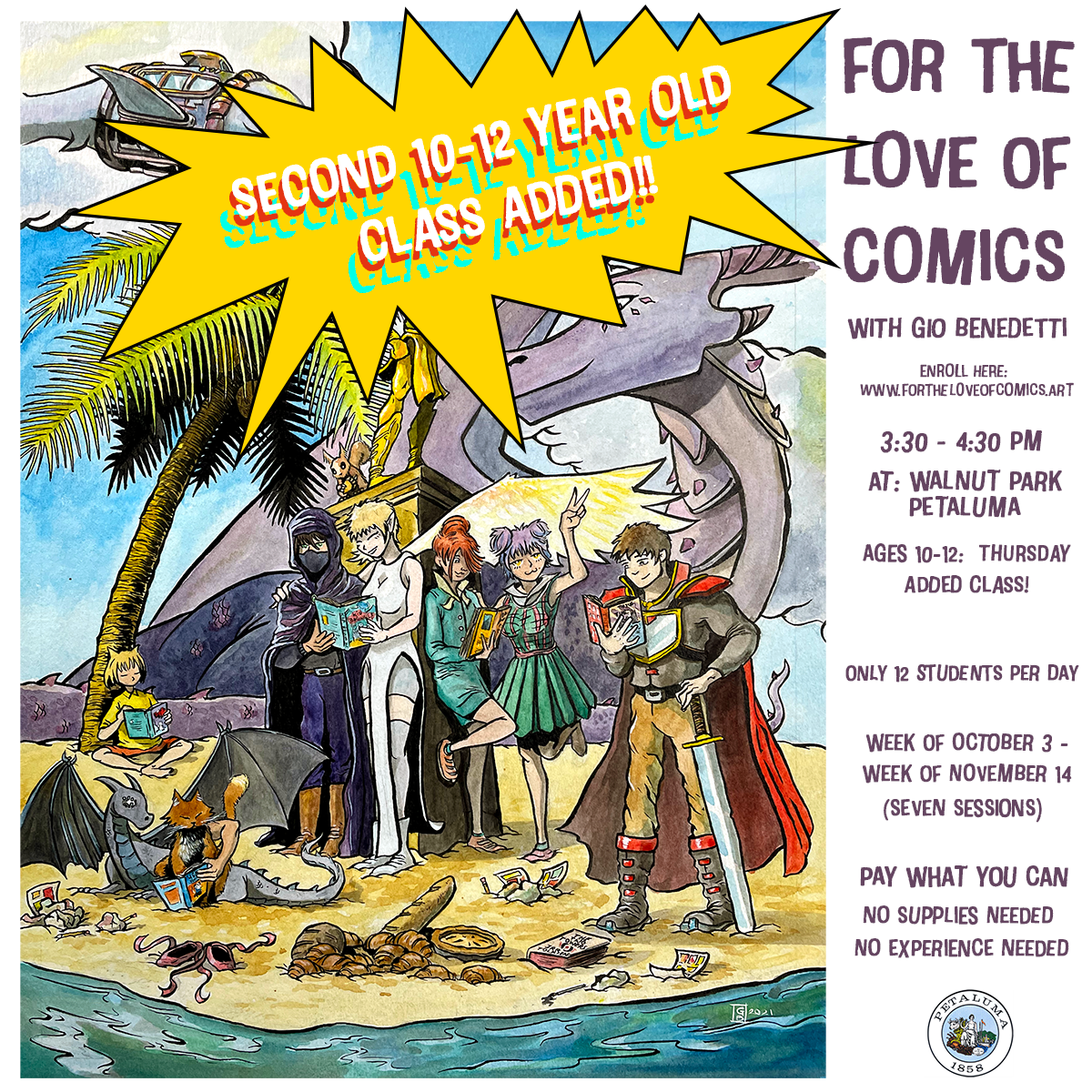 Fall Classes Full!  Thank You!!