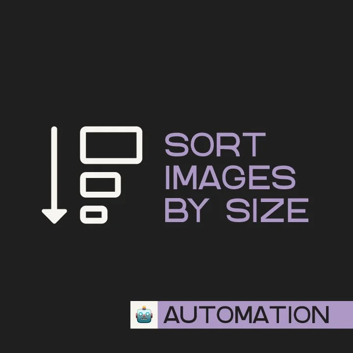 Sort Images By Size