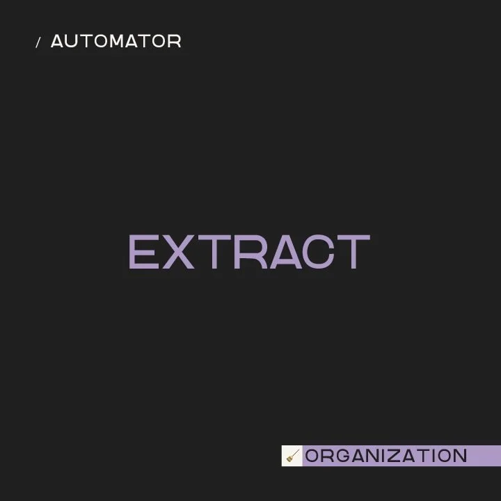MacOS > Automator > Extract