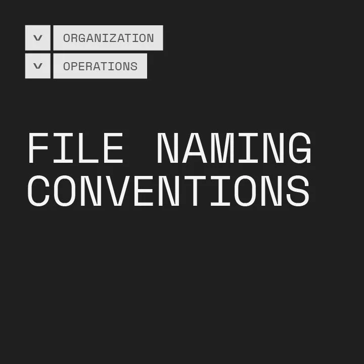 File Naming Conventions