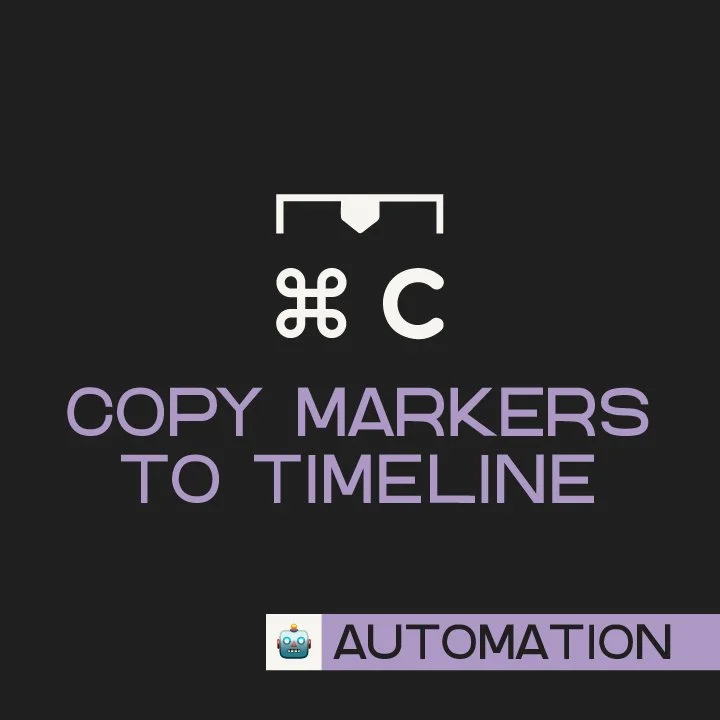 Copy Markers to Timeline