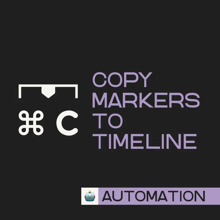 Copy Markers To Timeline
