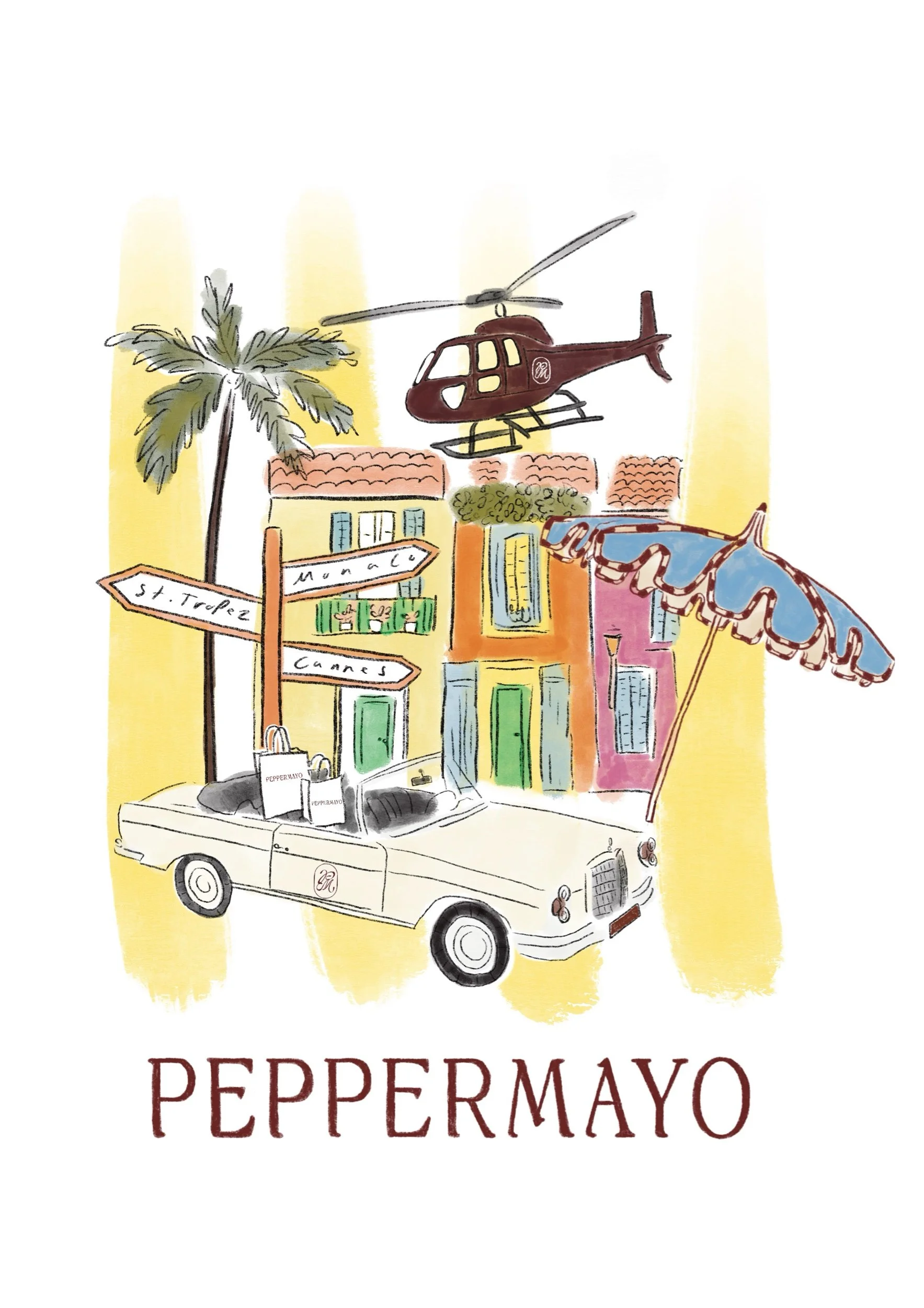 Front of itinerary commissioned by The Social Pr for a press trip for Peppermayo