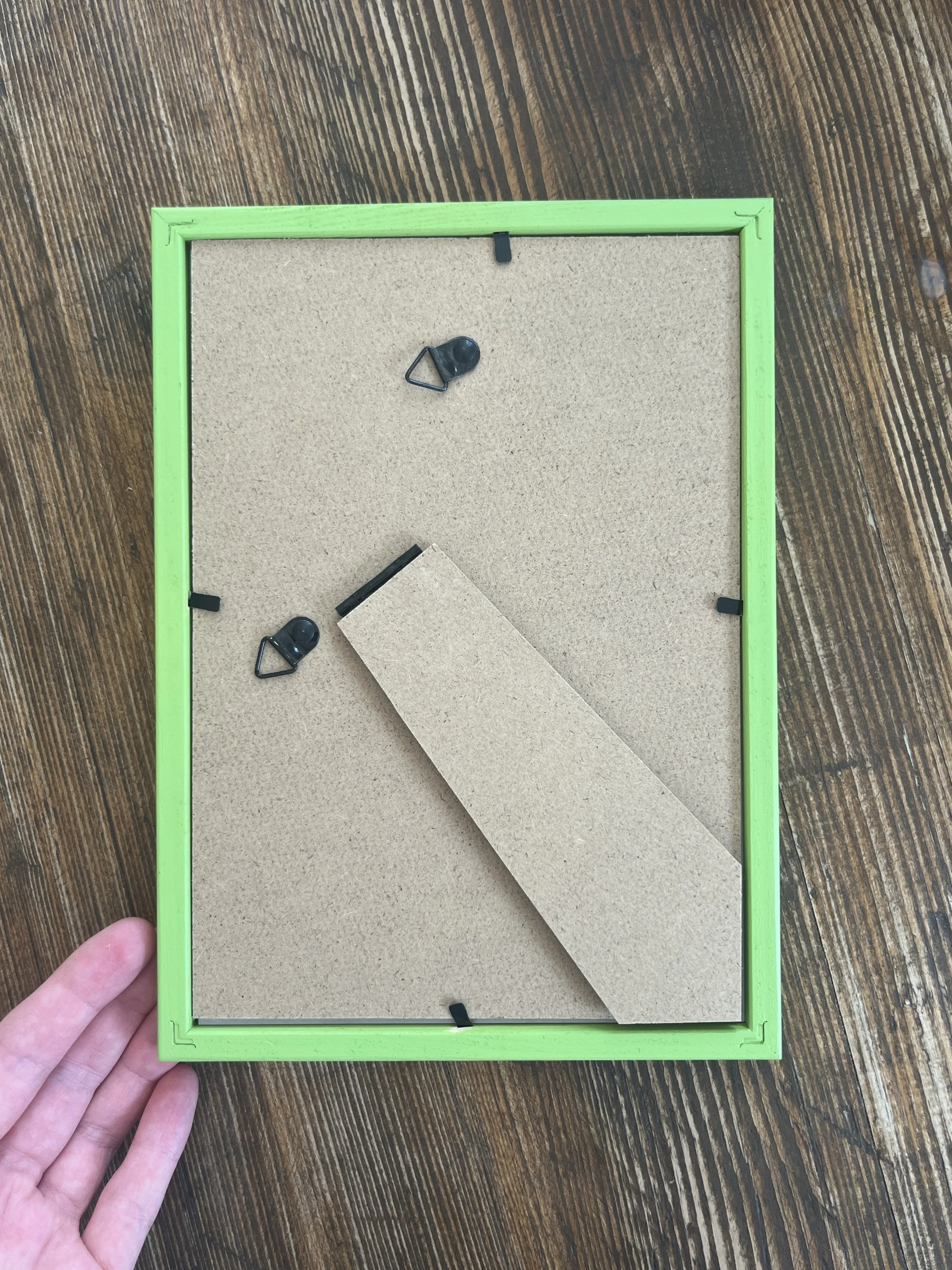 Green polka dot hand painted frame