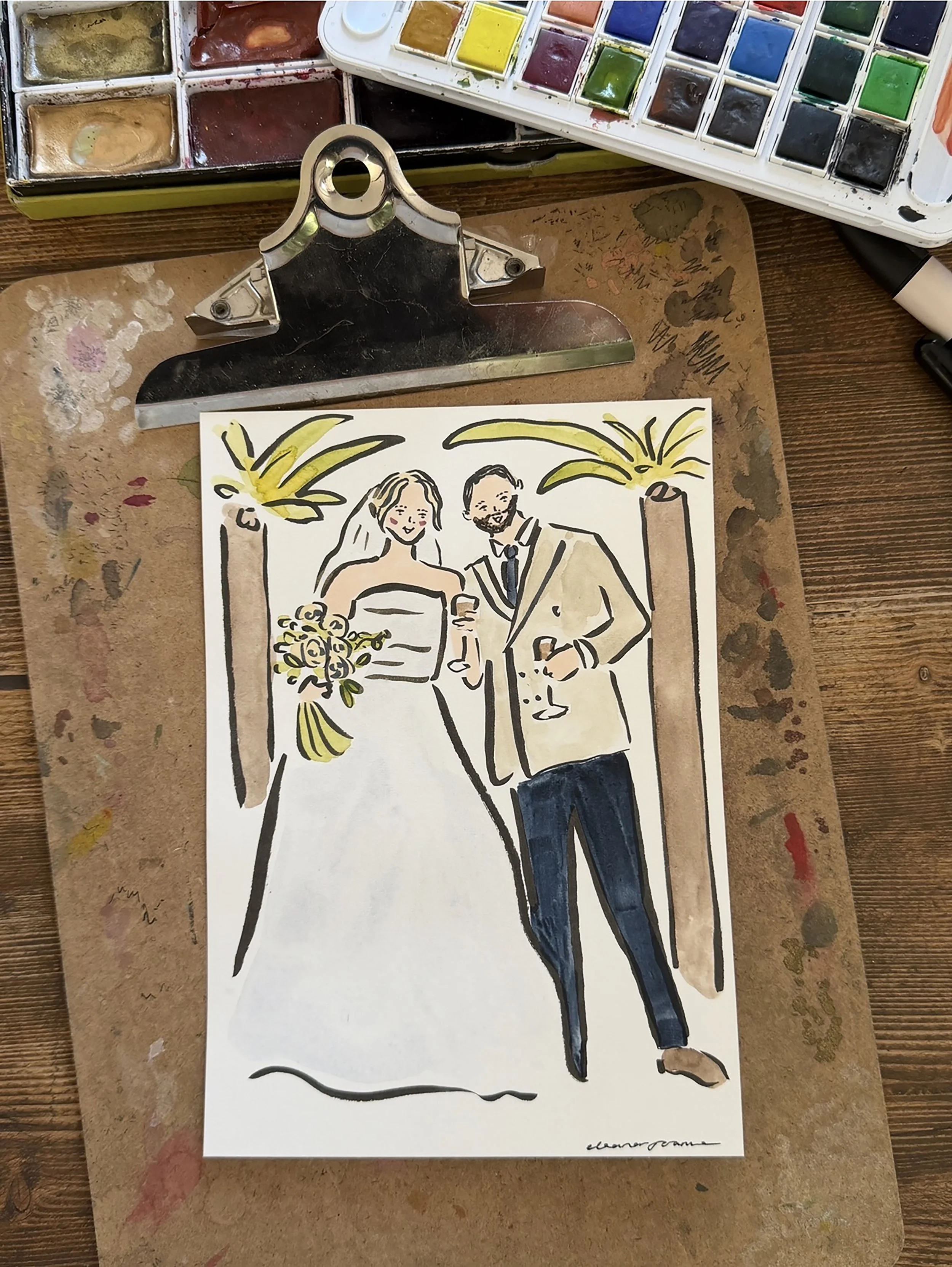 couple wedding portrait big dress white wedding.jpg