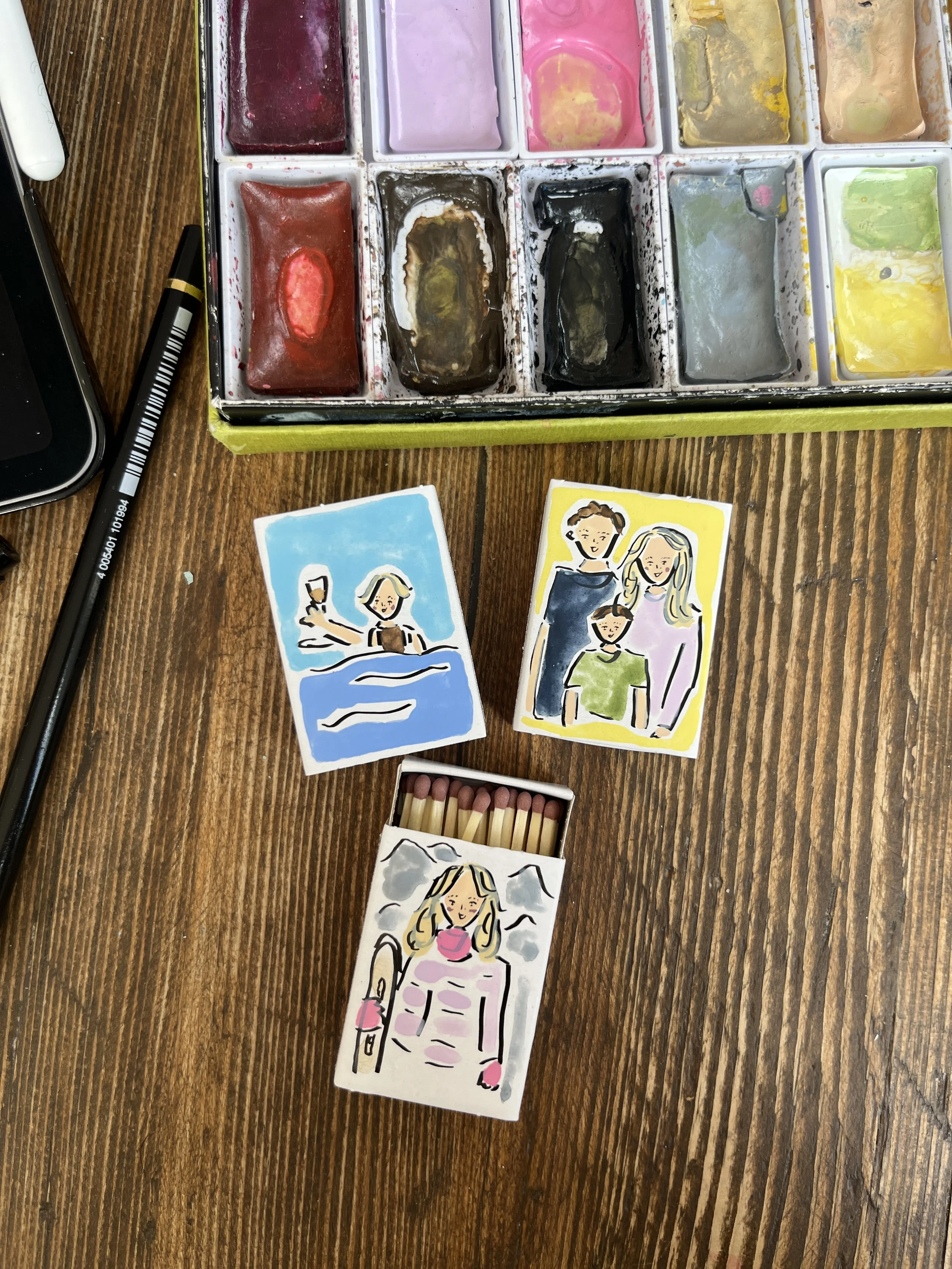 Personalised Hand- Painted Matchboxes x3.JPG