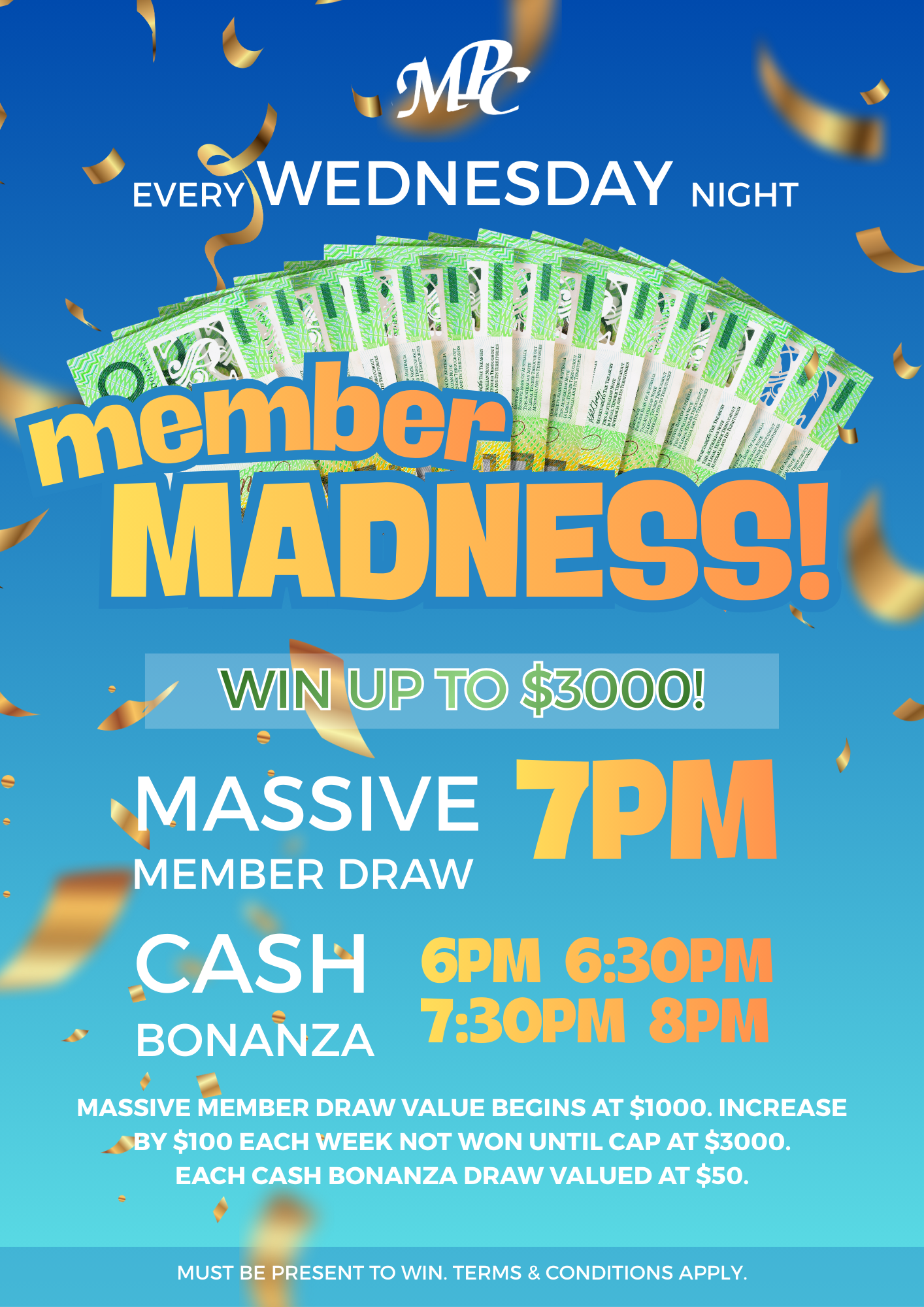 CASH BONANZA MEMBER DRAW