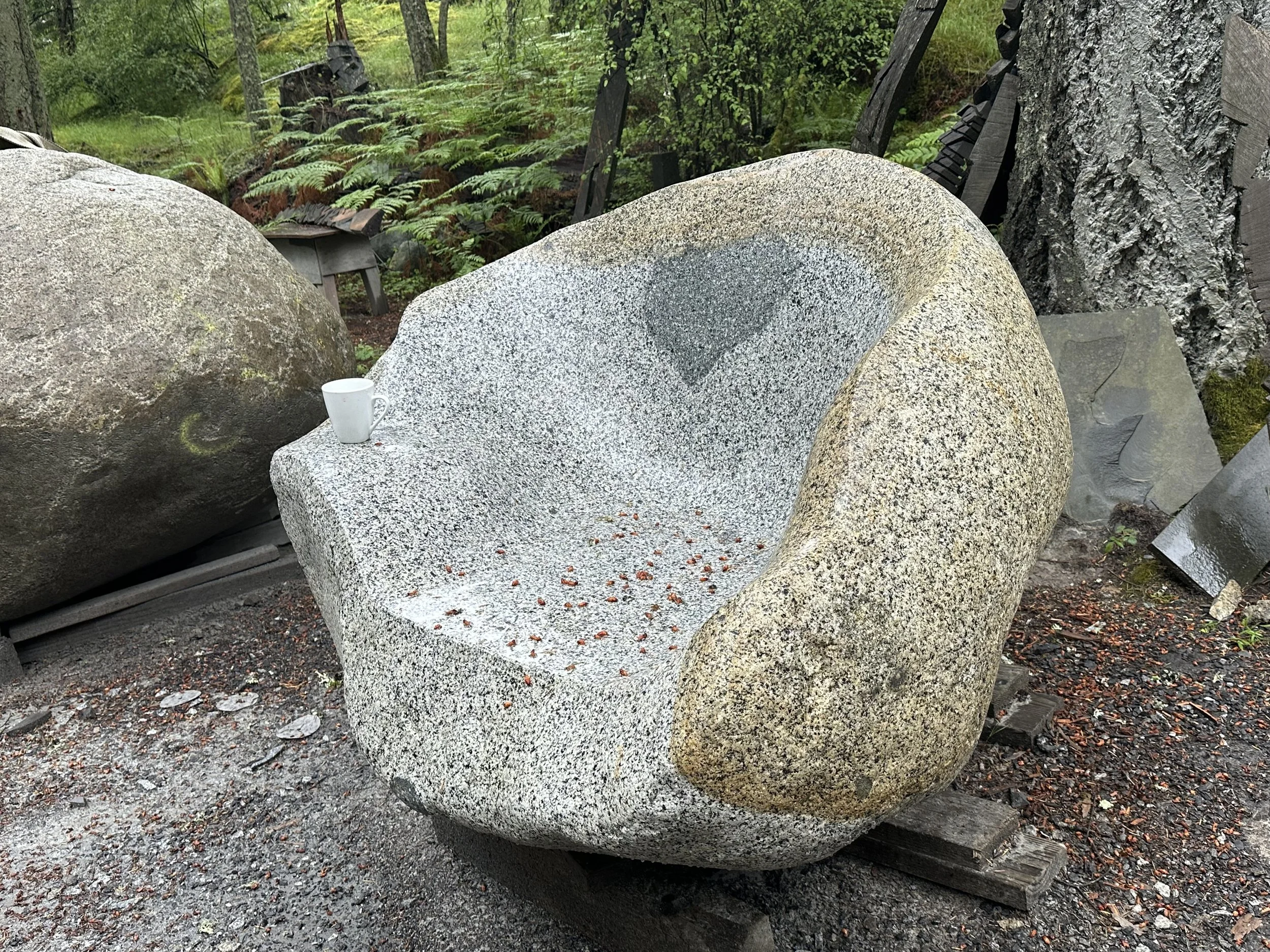 Oyster Chair. granite. 2024