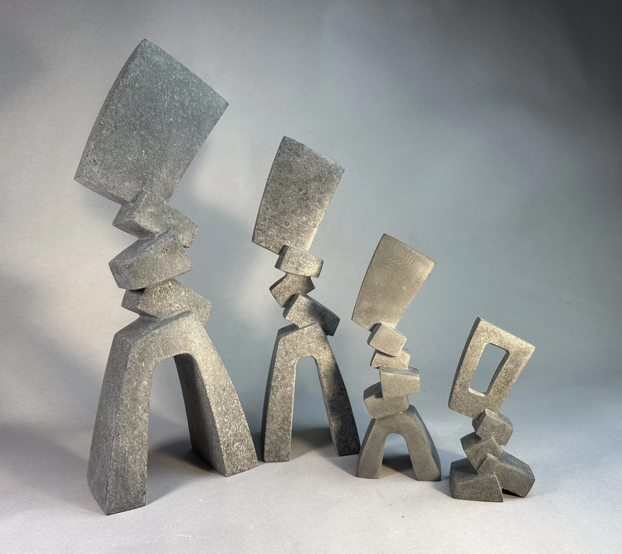 Standing Stones. basalt, granite. 2025. 5"-12" height. 