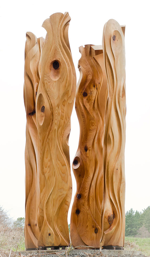 In the Forest. Cedar. 98”x46”x46”. 2012.