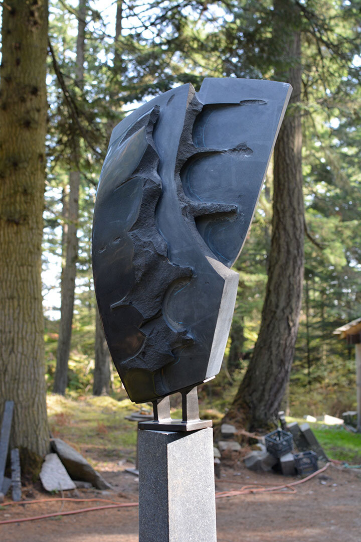 Broken Wing. basalt. 2015. 68”x18”x5”