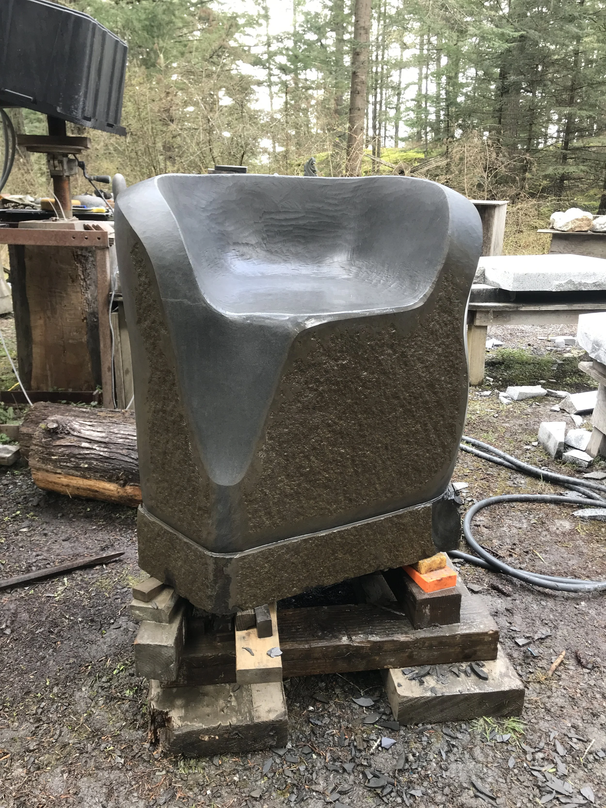 Snug Harbor Chair #2. basalt. 2019