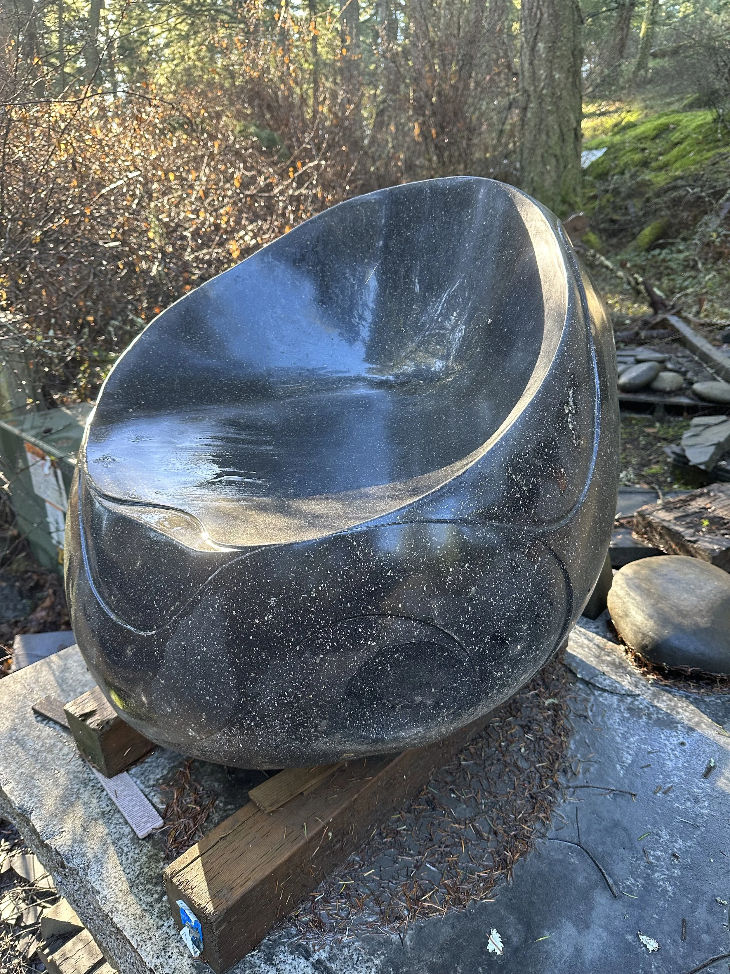 Black Pearl Chair. basalt. 2023