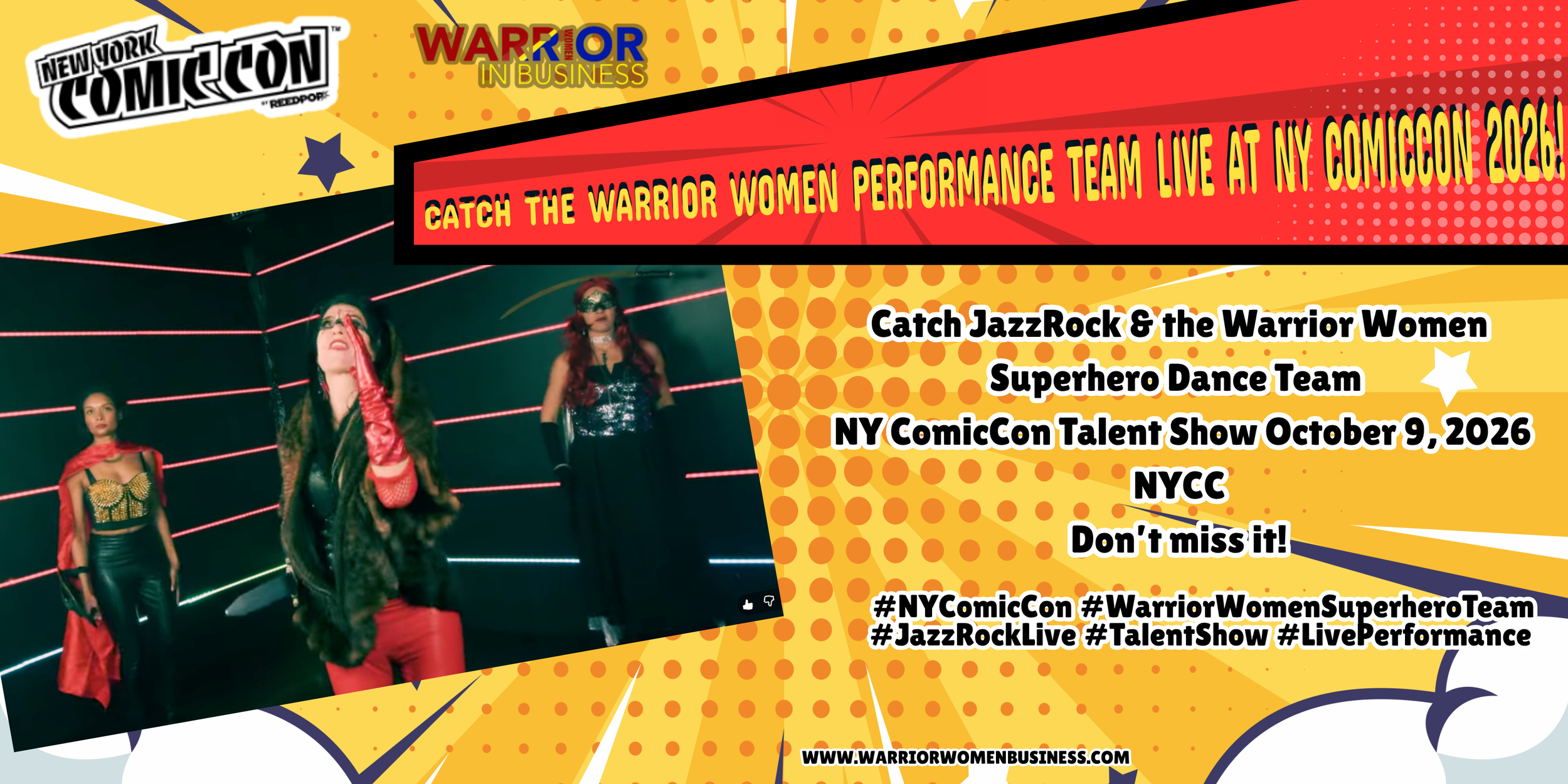 JazzRock and Warrior Women Bring Superhero Energy to New York Comic Con 2026