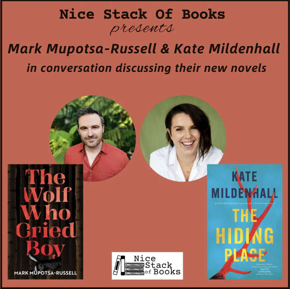 Nice Stack of Books presents an evening with Mark Mupotsa-Russell and Kate Mildenhall