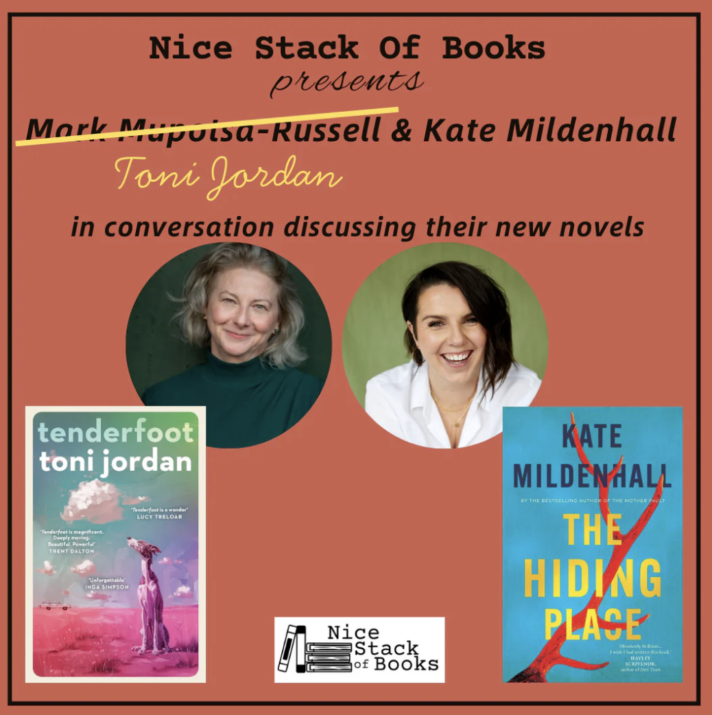 Nice Stack of Books presents an evening with Toni Jordan and Kate Mildenhall