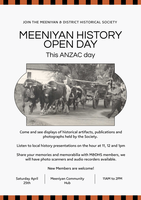 Meeniyan and District Historical Society  Open Day