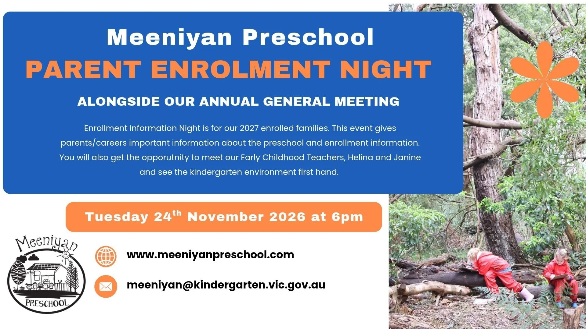 Meeniyan Preschool Enrolment Night