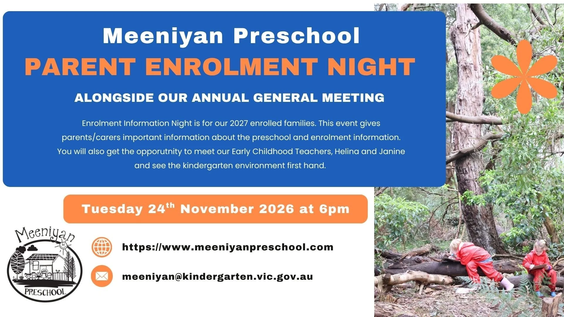 Meeniyan Preschool Enrolment Night