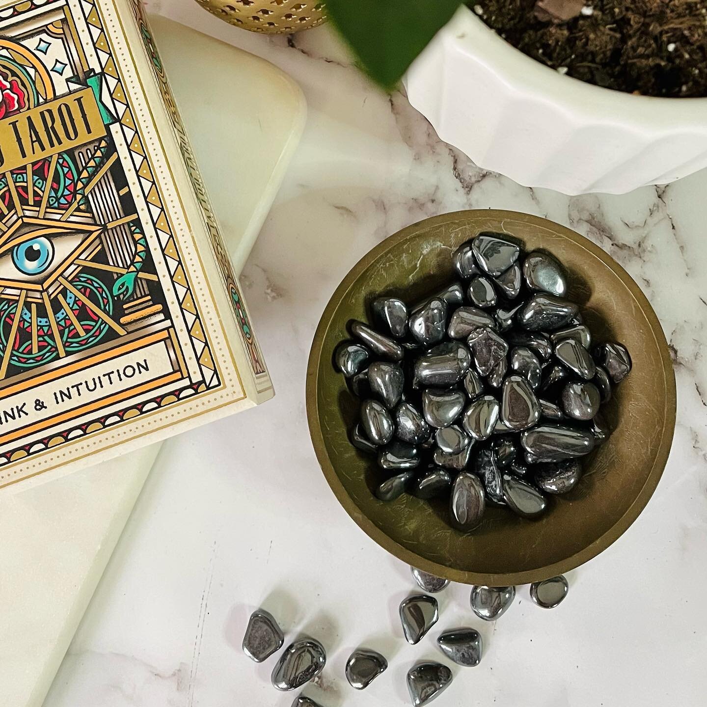Tumbled Hematite

Hematite is a powerful and essential stone for grounding and protecting. Hematite dissolves negative energies and prevents negative energies from entering the aura. It is extremely useful for overcoming compulsions and addictions as