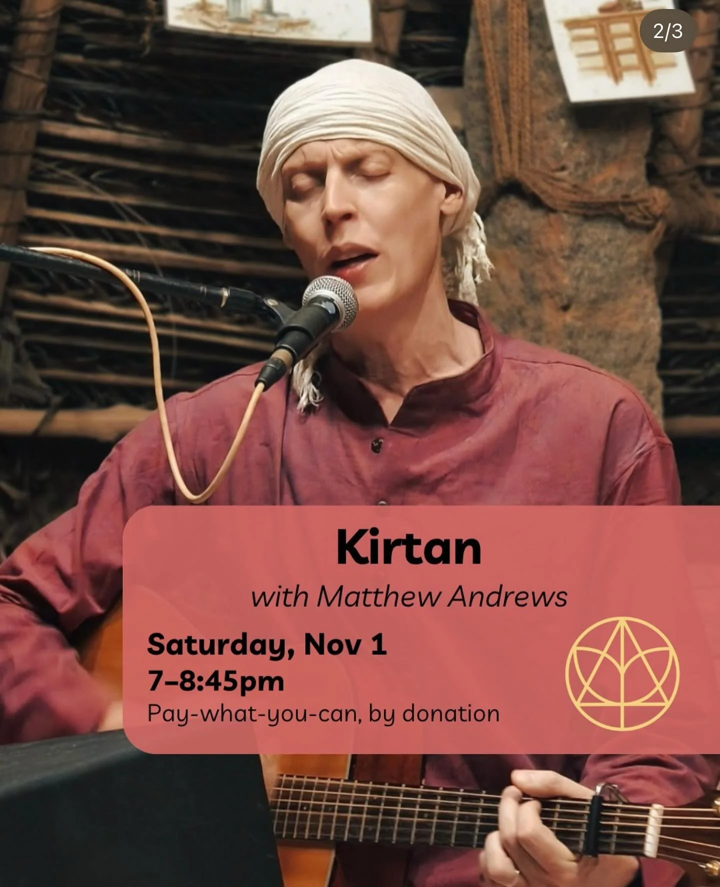 Join @mandrews413 and friends at @sanctuary.noho this Saturday evening!
Pay from your heart, all are warmly welcome
November 1, 7:00pm
#bhakti #bhaktiyoga #kirtan #devotion #sing #chant #dance #meditate