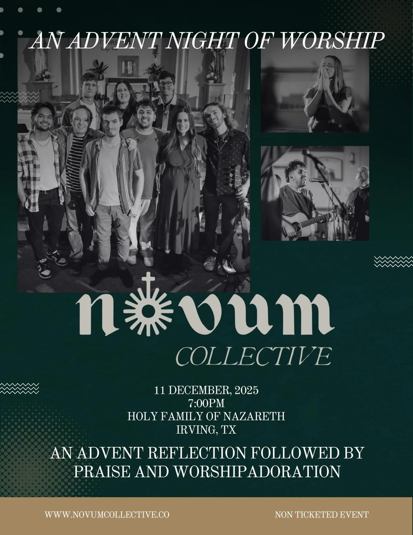 SECOND TO LAST STOP OF OUR ADVENT TOUR IS TONIGHT🤍🤍🤍 COME HOLY SPIRIT, COME LET US ADORE HIM🙏🏼 

#dallas #catholic