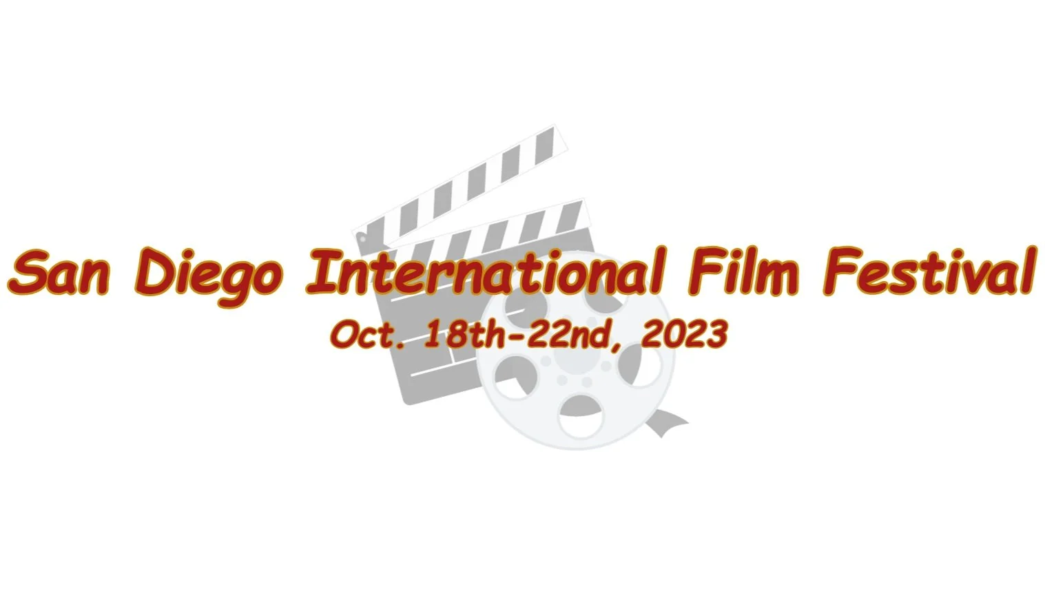 The Annual San Diego Internatioinal Film Festival, October 18th-22nd, 2023