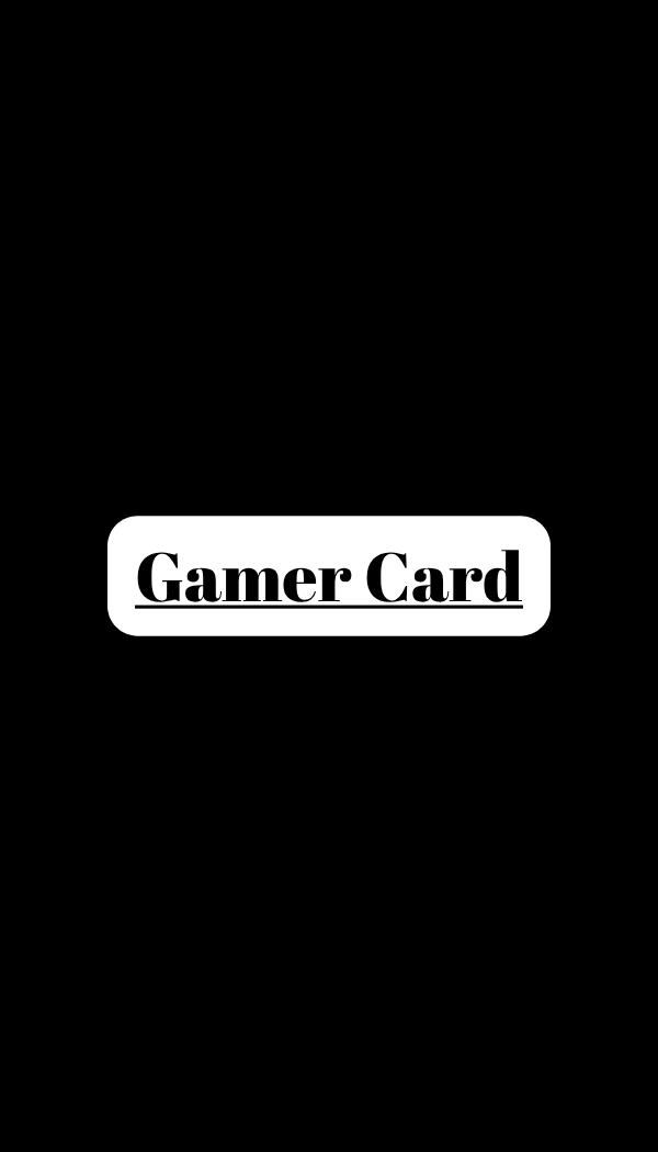 Gamer Card Example Video Game Card Template — Bmvgma Entertainment