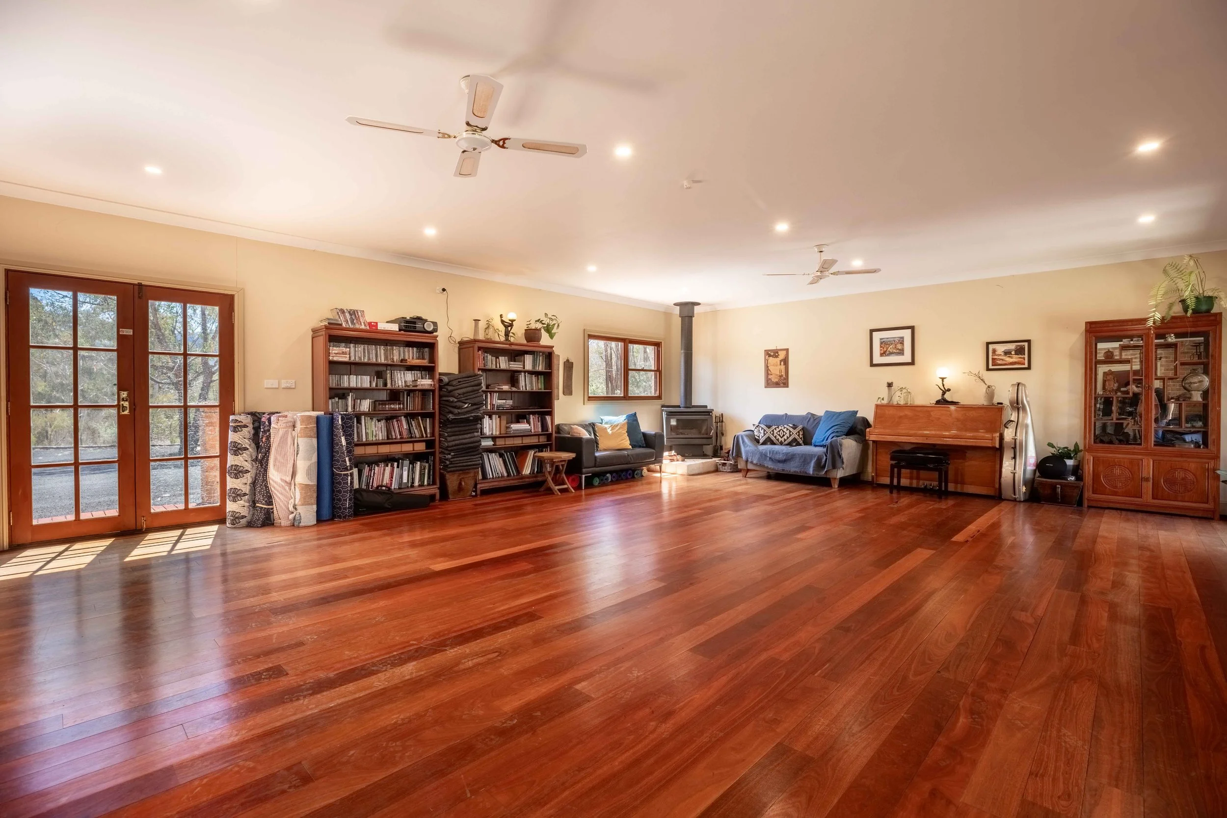 Yoga retreat - Wombat Hall - dedicated space for yoga