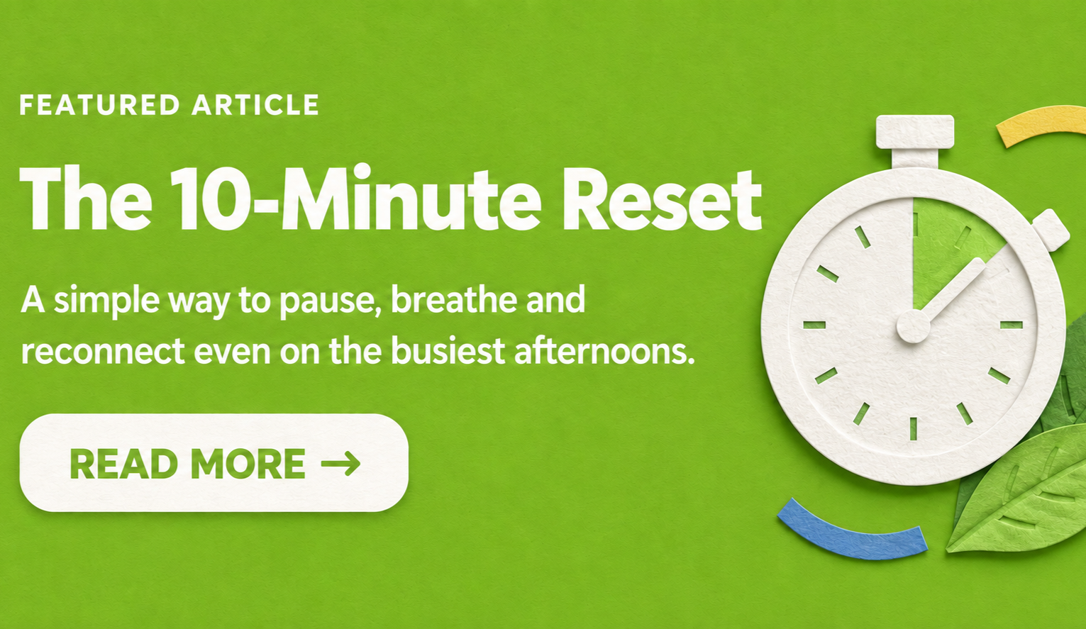 The 10-Minute Reset: Helping Children Unwind After a Busy Day