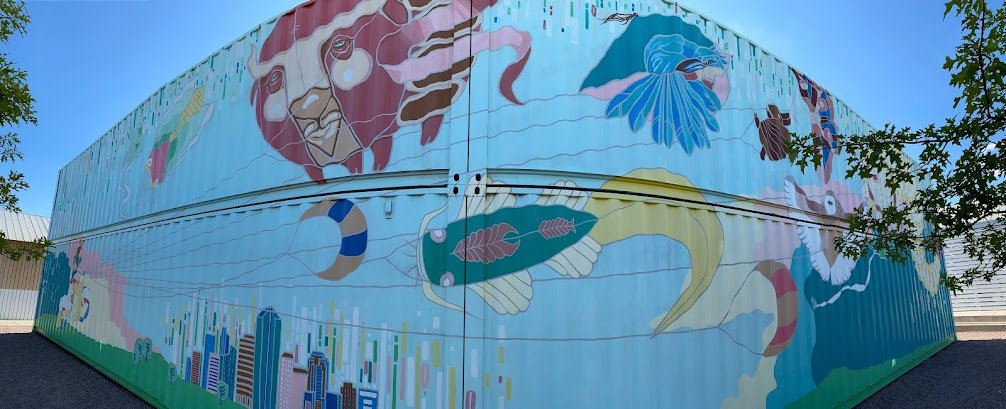 Ferris Wheel Shipping Container Mural