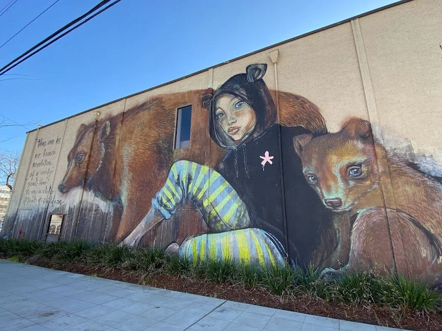 Girl and Bears