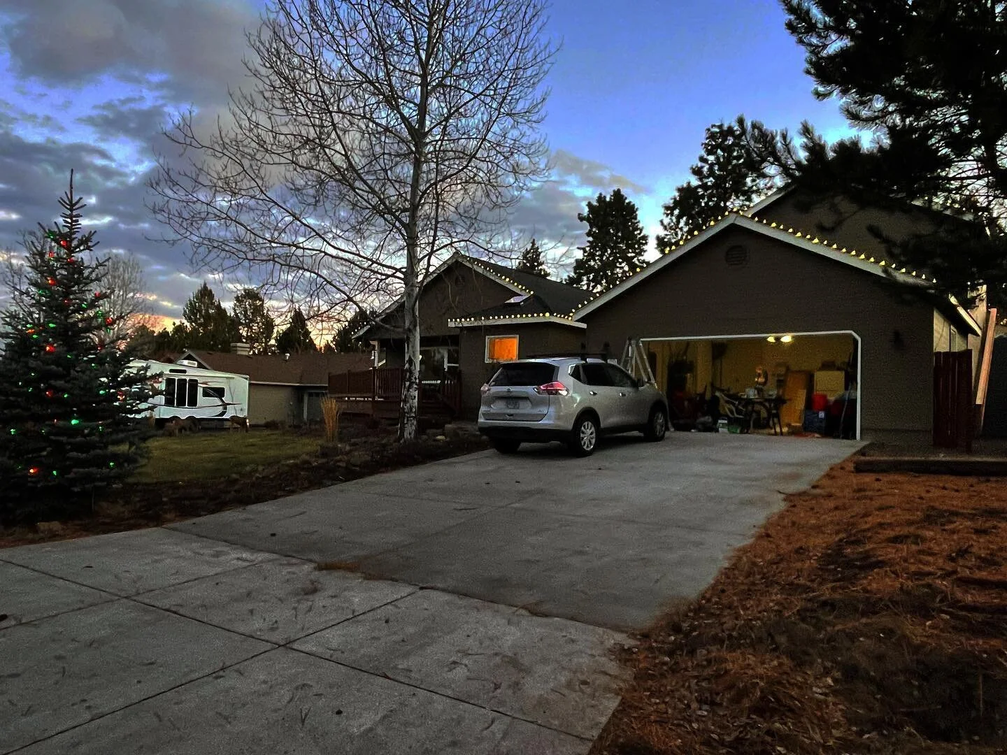 Thanks for letting us help with some of the decorating this year, Kaleb! 🎄#tistheseason #christmaslights #inbend