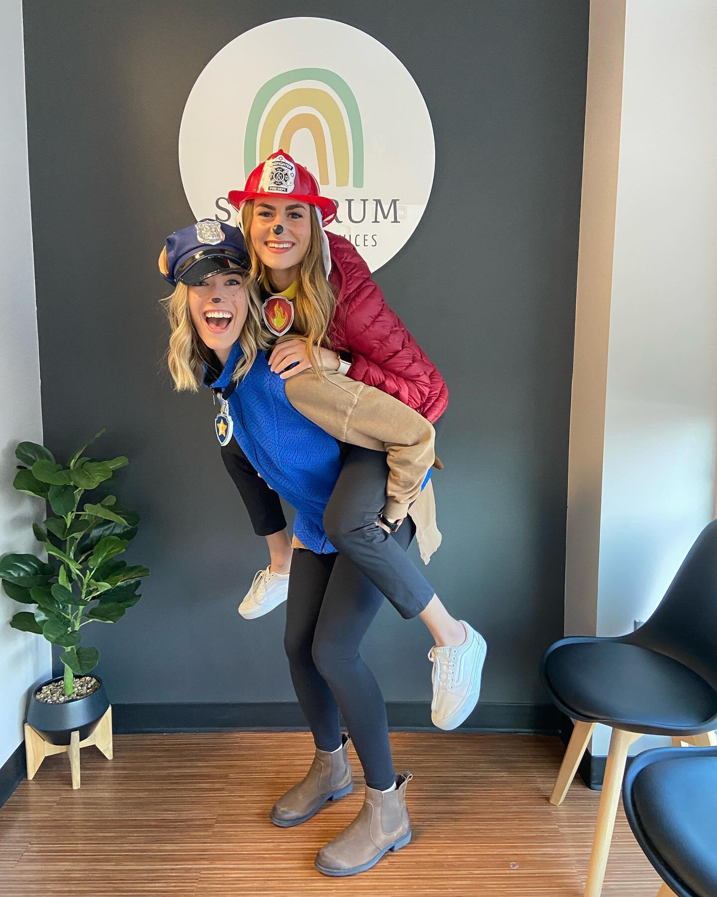 Paw Patrol to the rescue!! We loved seeing our clients all dressed up today. We even had some other Paw Patrol members!