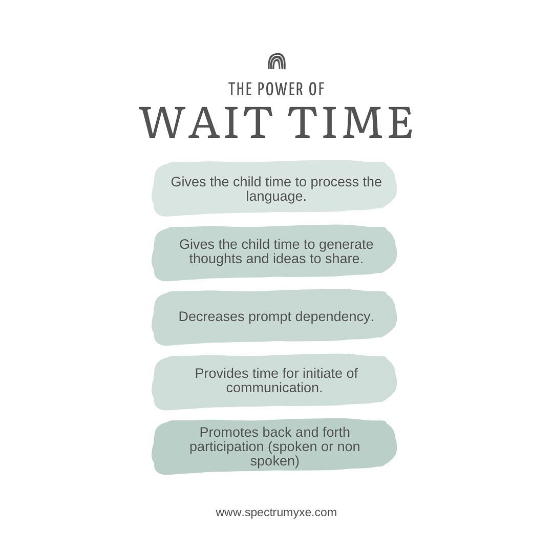 Oh the power of waiting and silence! ⏱

It&rsquo;s not uncommon for good intentioned parents, teachers, and therapists to try to fill the void of silence with comments, questions, teaching, and prompts. When our goal is support a child in communicati