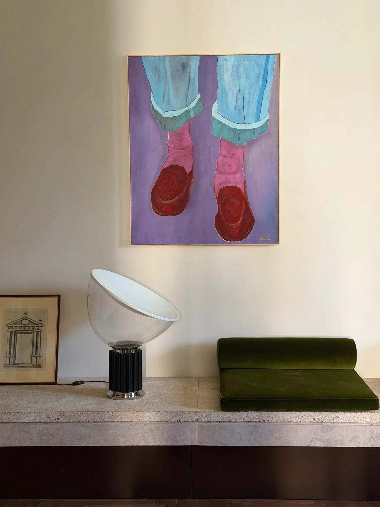 Serena Barison, architetto prestata alla pittura. Il racconto di un quadro che trova casa.