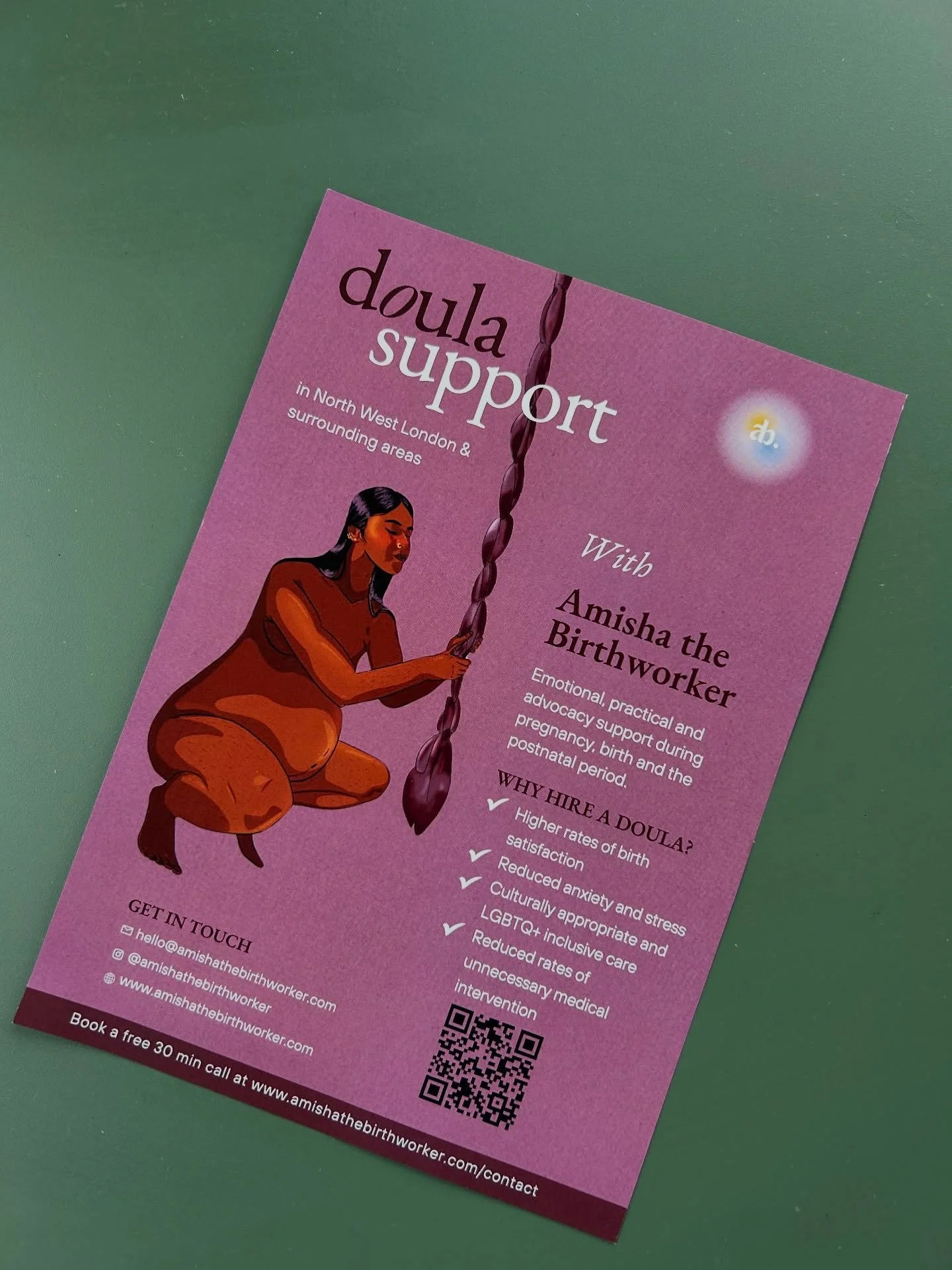 📢 New flyer alert!
Offering doula support for pregnancy, birth &amp; postpartum for those giving birth in North West London and surrounding areas. Now taking bookings for those expecting in 2026 💛

Visit my website via the link in bio 🔗

#DoulaSup
