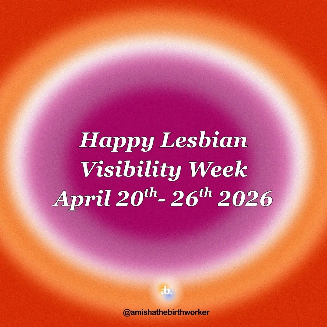 Happy Lesbian Visibility Week 2026 💗

As a non-binary lesbian doula, I&rsquo;m holding space for every lesbian whose story doesn&rsquo;t fit neatly into a box  and whose path to family, identity, or healing deserves care, dignity, and recognition.

