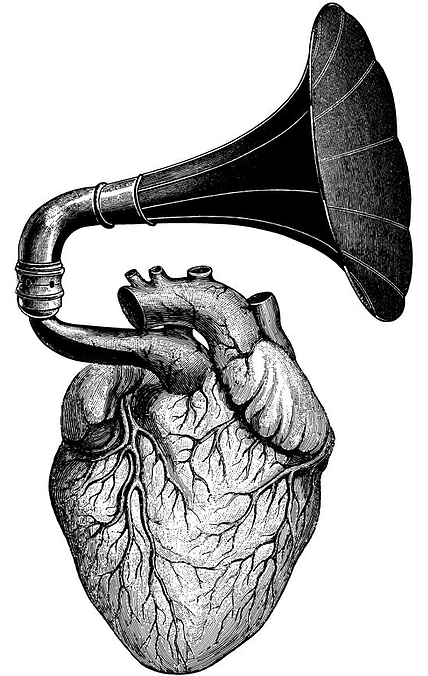 Second Black and white gramaphone