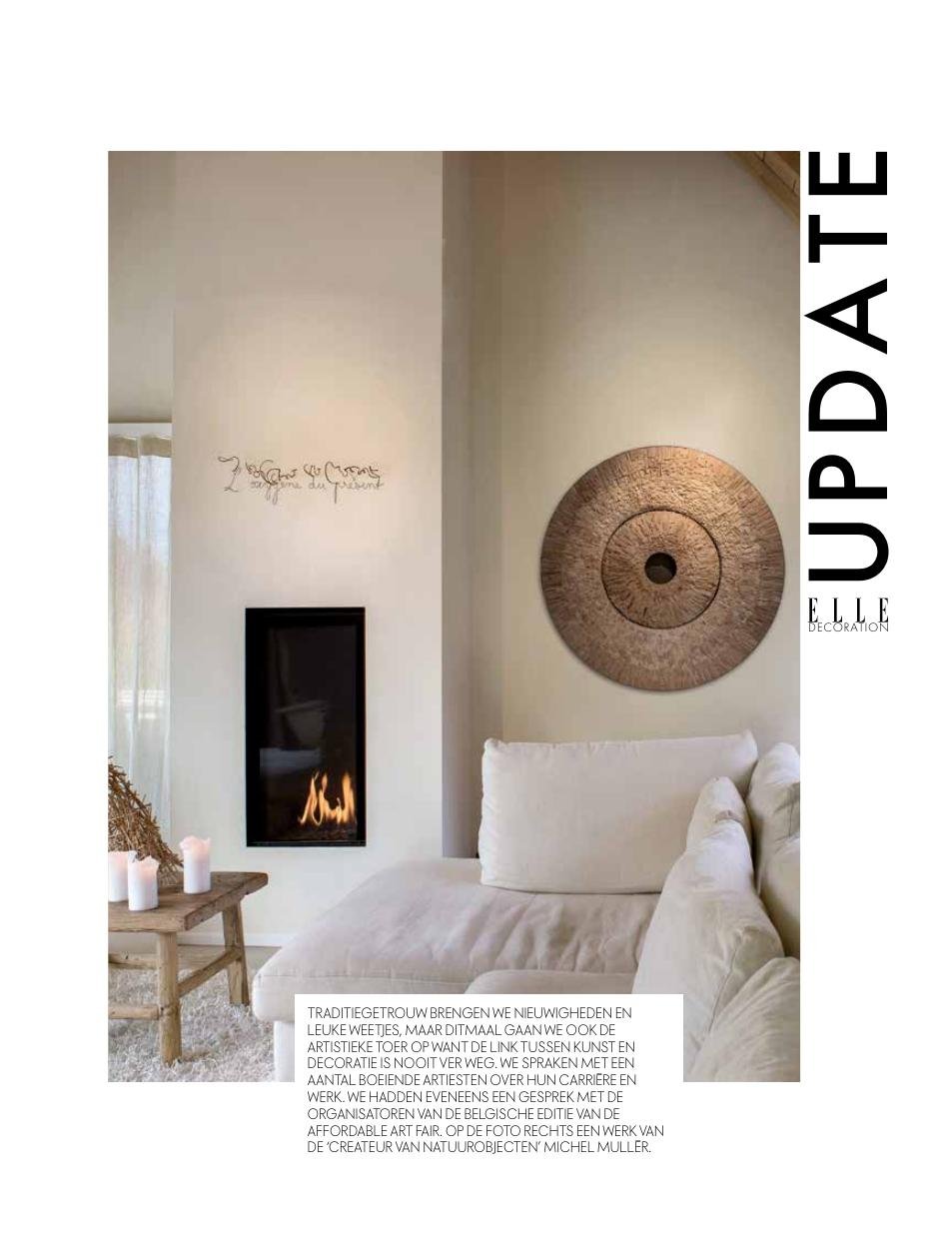 From nature to art: Michel Mullèr in ELLE Decoration