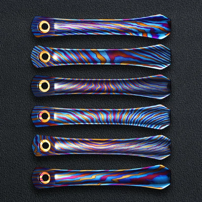 54mm Long Size 3D Timascus Clip--Contoured