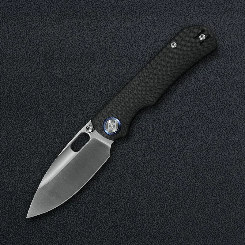 Compact Size Verta Excalibur Black Carbon Fiber with Satin / DLC Blade