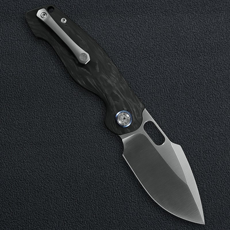 Lefty Gringo Verta Lock Carbon Fiber with Satin Blade