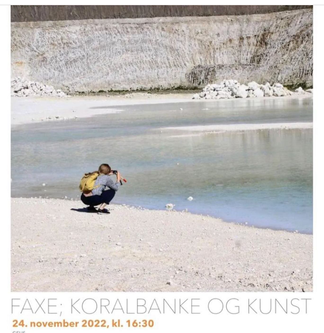 This coming Thursday, we are looking so much forward to talking about our work and especially about a project we did where the lime in Faxe limestone quarries was our inspiration. 

Join us at GEUS, &Oslash;ster Voldgade 10,  thursday 24 November, at