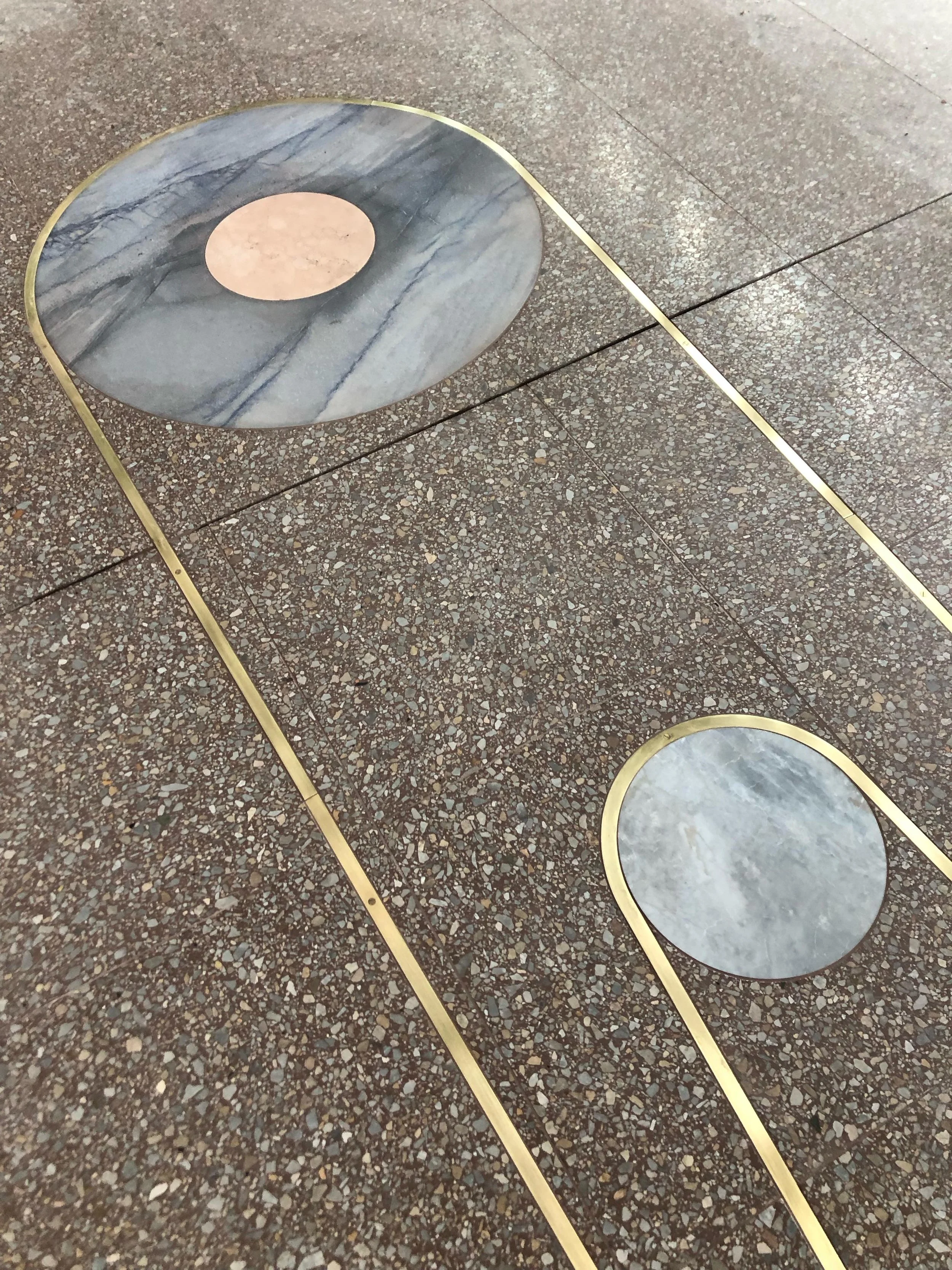 Details of the new artwork The Big Game. Stone intarsia laid in terrazzo tiles. 
About energy and connections. 
In the entrance hall of the new Ulvsunda Sportscenter, Bromma, Stockholm.

@fbnstenhuggeri @bryggerietibromma @paola.p._p @lenaignestam @c